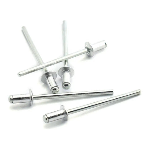120Pcs Aluminum Blind Rivets Set 1/8 Inch By 1/4 Inch Round Dome Head Open End Fasteners for Metal Auto Marine DIY Projects Rust Resistant Heavy Duty Easy Install