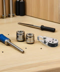 4 Pack Stainless Steel Pulley Block Set With Bearing Beefy Heavy Duty Single Wheel Rope Pulley tools on workbench