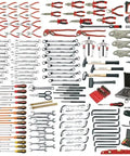 Heavy Duty Professional Industrial Maintenance Tool Kit With 299 Metric Sockets Wrenches And Bits Stored In A Rolling Cabinet