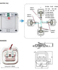 50kg Load Cell Sensor Kit With Half Bridge Strain Gauge And HX711 ADC Amplifier DIY Weight Scale Module Arduino Compatible Pro Grade Weighing Sensor For Your Next Project wiring diagram and 3.4cm load cell dimensions