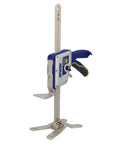 IRWIN Quick-Lift construction jack, blue housing, vertical post, four-legged base, 330 lb capacity, 10 in lift