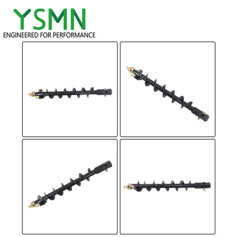 Heavy Duty 6 Inch By 48 Inch Earth Auger With 2 Inch Hex Connect For Post Holes Four Foot Long Pro Grade Post Hole Digger For Fence Posts Decks And Garden Poles With Precise Depth And Diameter Control