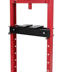 12 Ton Hydraulic Shop Press H Frame with Movable Plates and Adjustable Height for Metalworking, front view