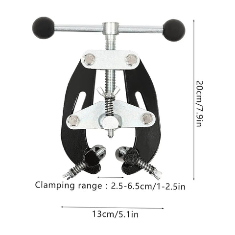 Solid Steel Pipe Alignment Clamp Model A1 Welding Positioner Tool 20cm/7.9in for accurate tack without slippage or rust.