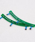 Dope 2 Pack 5 Wire 120 Degree E Bike Hall Sensor Motor Plate With Integrated Circuit Board, front view showing wiring.