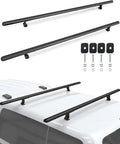 Beefy 500 Lb Heavy Duty Capacity Roof Rack System for Pickup Trucks with 60 Inch Aluminum Crossbars shown mounted on vehicle