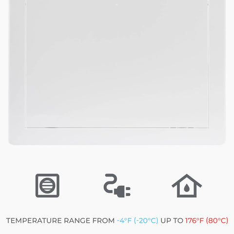 4 X 4 White Square Access Panel For Drywall Made From Tough Abs Plastic With A No Sweat Setup That Drops Right In Fast