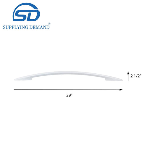 White Range Oven Door Handle Replacement For 316270201 And 316203001 Model Specific Not Universal 29 inch dimensions