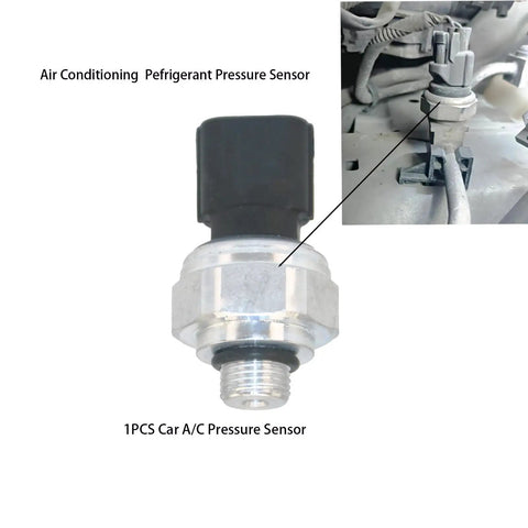 Air Conditioning Pressure Switch Sensor For Honda Cars Direct Fit Refrigerant Pressure Sensor For Accord Civic CRV Odyssey HRV Fit 2006 2024 Durable Sensor With Precise Dimensions One Piece Replacement, metal threaded connector