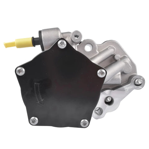 GELUOXI vacuum pump replacement; silver pump body with black cover and yellow connector for GM vehicles