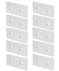 Aluminum Brace Bracket 10 Pack Two Hole Joining Plates For 2020 Aluminum Profiles Oxidized Finish 40mm X 18mm X 4mm Vertical Frame Connector