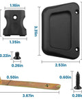 A187 Sliding Screen Door Pull Handle Replacement Kit With Hardware showing dimensions and components for easy install.