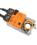 Rock Solid 24V Damper Actuator With Built Tough Feedback Potentiometer For Smooth Hvac Airflow Management 10Nm Rotary Torque Open Close Bidirectional Control Nm24Ap5 CE Approved, detailed view of actuator components.