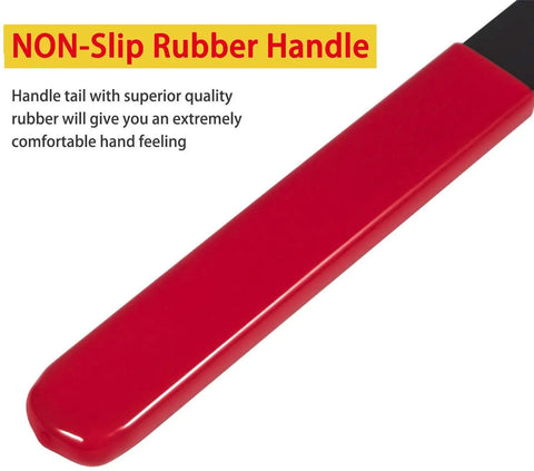 Cam Pulley Holder And Crankshaft Damper Locking Tool for Lexus and Toyota engines, showing non-slip red rubber handle detail