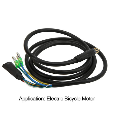 Nine Pin Motor Extension Cable for Electric Bicycles Copper and Plastic Construction High Performance 130CM Length Includes Male 9 Pin Connector Ebike Motor Conversion Cable for Reliable Power and Easy Upgrades