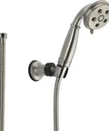 Wall Mount Hand Shower In Stainless Steel With Water Efficient 2 GPM Full Body Massage Spray and Flexible Hose