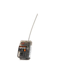 SR215 Dope 2-Channel 2.4GHz DSMR RC Receiver with antenna, compact black hard case for cars and trucks, low latency at 5.5ms