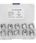 Hot Shot P80 Plasma Cutting Consumables Kit With 1.1mm Nozzle And Electrode contains 10 nozzles packaged in a case.