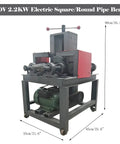 Dinenovate 2.2Kw Electric Pipe Bender Machine For Square And Round Tubing Cold Bending Tool, 90cm height, metal fabricator.
