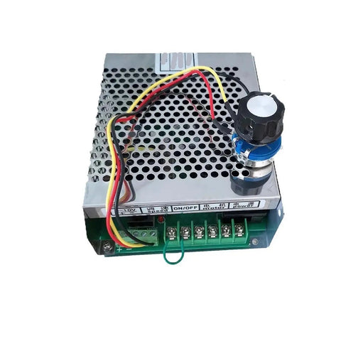 Close-up of power supply unit from 800W 110V DC CNC Spindle Motor Kit with ER16 Chuck for engraving and milling