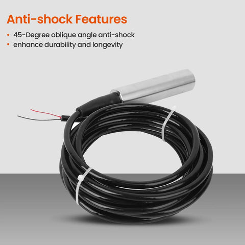 Anti-shock Water Tank Level Sensor 1 Meter TL 136 Hydrostatic Liquid Level Transmitter for tank monitoring with coiled cable