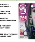 Packaging of Precision Eyebrow Tweezers With Easy Scissor Handle For Men And Women On The Go Travel Ready Beauty Tool.