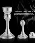 Magnetic Cabinet Door Stop Catch Wall Mounted Door Holder No Fuss With Strong Magnet For Hands Free Position Stainless Steel