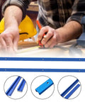 2-Pack 500mm Double T-Slot Miter Track Aluminum Alloy For Router Table Woodworking Fixture Slotted Rail In Blue Beefy T-Track System