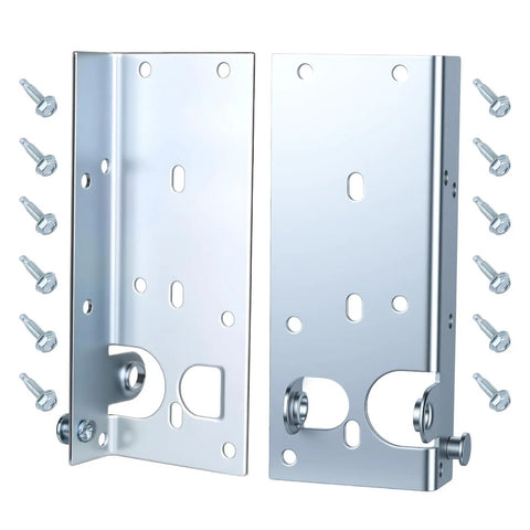 Beefed Up Heavy Duty Replacement Garage Door Bottom Roller Brackets With Seven Sixteenth Inch Diameter Roller Stem, galvanized steel