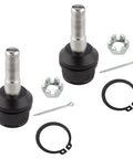Set Of 9 Beefed Up Front Suspension Ball Joints And Tie Rod Kit For Ford F 250 F 350 Super Duty 4WD 2005 2016 Fits All 4WD 4x4 Models Excludes Extended Axle Parts, black and silver components