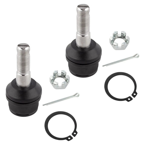Set Of 9 Beefed Up Front Suspension Ball Joints And Tie Rod Kit For Ford F 250 F 350 Super Duty 4WD 2005 2016 Fits All 4WD 4x4 Models Excludes Extended Axle Parts, black and silver components