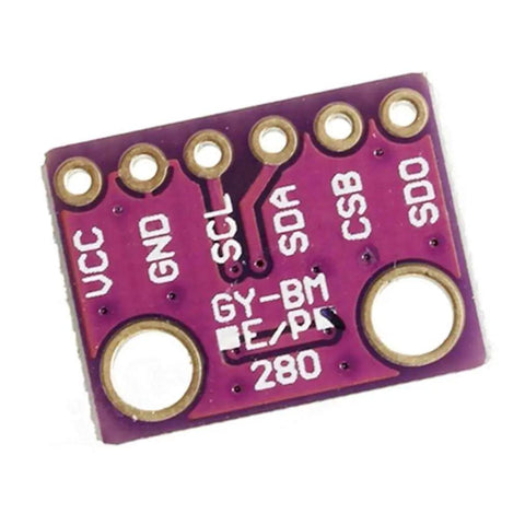 Dope Pro Grade BMP280 3.3V Atmospheric Pressure Sensor Module Replacement For BMP180 BMP186 Ideal For Microcontrollers And DIY Projects Great For Indoor Navigation And Altitude Sensing., purple BMP280 3.3V PCB sensor module with VCC, GND, SCL, SDA, CSB, SDO pins