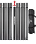 Beefy Heavy Duty Tent Poles for Tarp 90 Inch Set Thick 25mm Diameter 0.98 Inch Poles with Carry Bag