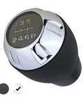 Chrome 6 Speed Manual Shift Knob Replacement For Jeep Wrangler JK 2011 2018 Gear Shifter Fits OEM Dimensions Black Base