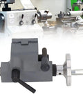 Real Deal Mini Lathe Tail Center Rock Solid Die Cast Replacement With Rustproof Coating And Smooth Adjustable Sleeve Extension Fitting 7x14 And 7x12 Metal Lathes on a lathe machine background.