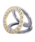 Top Shelf Rock Solid Cylindrical Roller Thrust Bearing Heavy Industrial Parts High Load Capacity Smooth Gearbox Operation Low Friction Precision Workhorse 81112M displayed from multiple angles.
