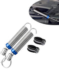 2 Pack Car Trunk Automatic Lift Metal Springs, Adjustable 5.9 To 9.4 Inches, Trunk Lid Lift Tool With 2 Clamps, Universal Fit For Cars And SUVs, Silver