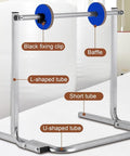 Heavy Duty Bubble Wrap Dispenser With Vertical Rolling Stand For Quick Packing And Easy Film Swaps Rock Solid Steel Frame diagram showing components like tubes and clips.