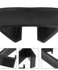 Black Patio Sofa Clips 4 Pack Outdoor Furniture Clamps for Rattan and Wicker Sectional Couch Connectors Secure Fasteners