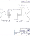 E30-150 Brushed Electric Motor For DIY Projects, 12V 24V Or 36V DC, technical drawing with dimensions and specifications.