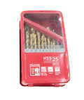 Pro HSS Twist Drill Bit Kit For Steel And Wood Jobs, Bombproof High Speed Steel Set Fits All Hand Drills Plus Screwdrivers With Storage Box And Max Ten MM Shank Capability.