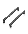25 Pack 5 Inch Solid Square Cabinet Handles Matte Black Dope Pulls For Kitchen Cabinets Drawer Pulls Flat Black Hardware
