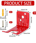 Badass Durability Iron Fire Extinguisher Brackets 2 Pack Wall Mount Holders rust resistant steel fire extinguisher rack dimensions.