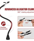 Pro Soldering Helping Hands Station With Magnetic Third Hand, 3X Magnifier Lamp, Flexible Gooseneck and Advanced Alligator Clamp