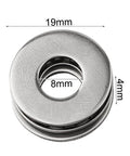 Compact Needle Roller Thrust Bearing Fits Tight Spaces With 8mm By 19mm By 2mm Size Has High Rigidity For Robotics Handling Peak Heavy Loads In Demanding Machinery Without Extra Bulk With Hardened AS0819 Washers Made For Tough Grinds Plus Performance, 19mm 8mm 2mm
