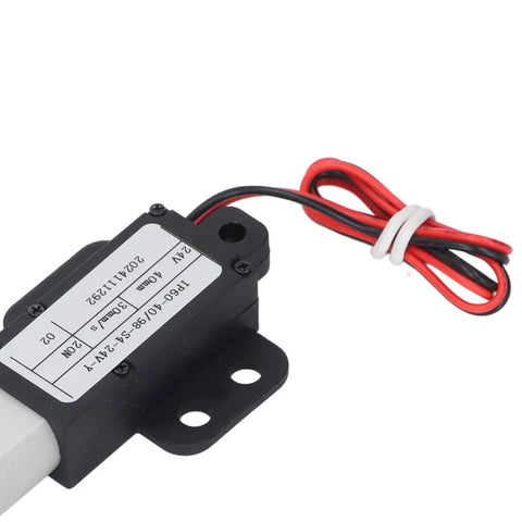 Mini Electric Linear Actuator 24V Dc Waterproof Motor featuring 40Mm Hella smooth travel and power cable connection.
