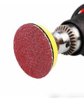 100 pc Assorted Sandpaper Grits With Polishing Pads For Metal And Wood Grinding, From Coarse 40 To Smooth 2000, 50mm sanding disc.