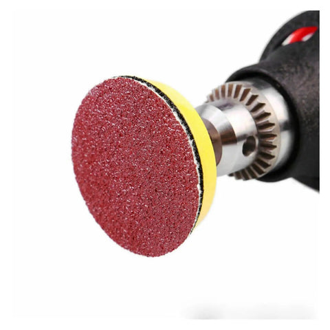 100 pc Assorted Sandpaper Grits With Polishing Pads For Metal And Wood Grinding, From Coarse 40 To Smooth 2000, 50mm sanding disc.