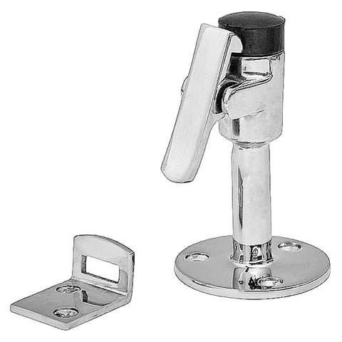 Marine Grade 316 Stainless Steel Heavy Duty Door Stopper Set For Boats And Yachts Long Door Catch With Anti Collision Hatch Holder Surface Mirror Finish Keeps Doors Open Like A Pro On Ships