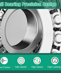 Close-up view of ball bearing from Front Wheel Bearing Hub Assembly Set 2Pcs 513296 Fits Altima 2007-2018, Maxima 2009-2019